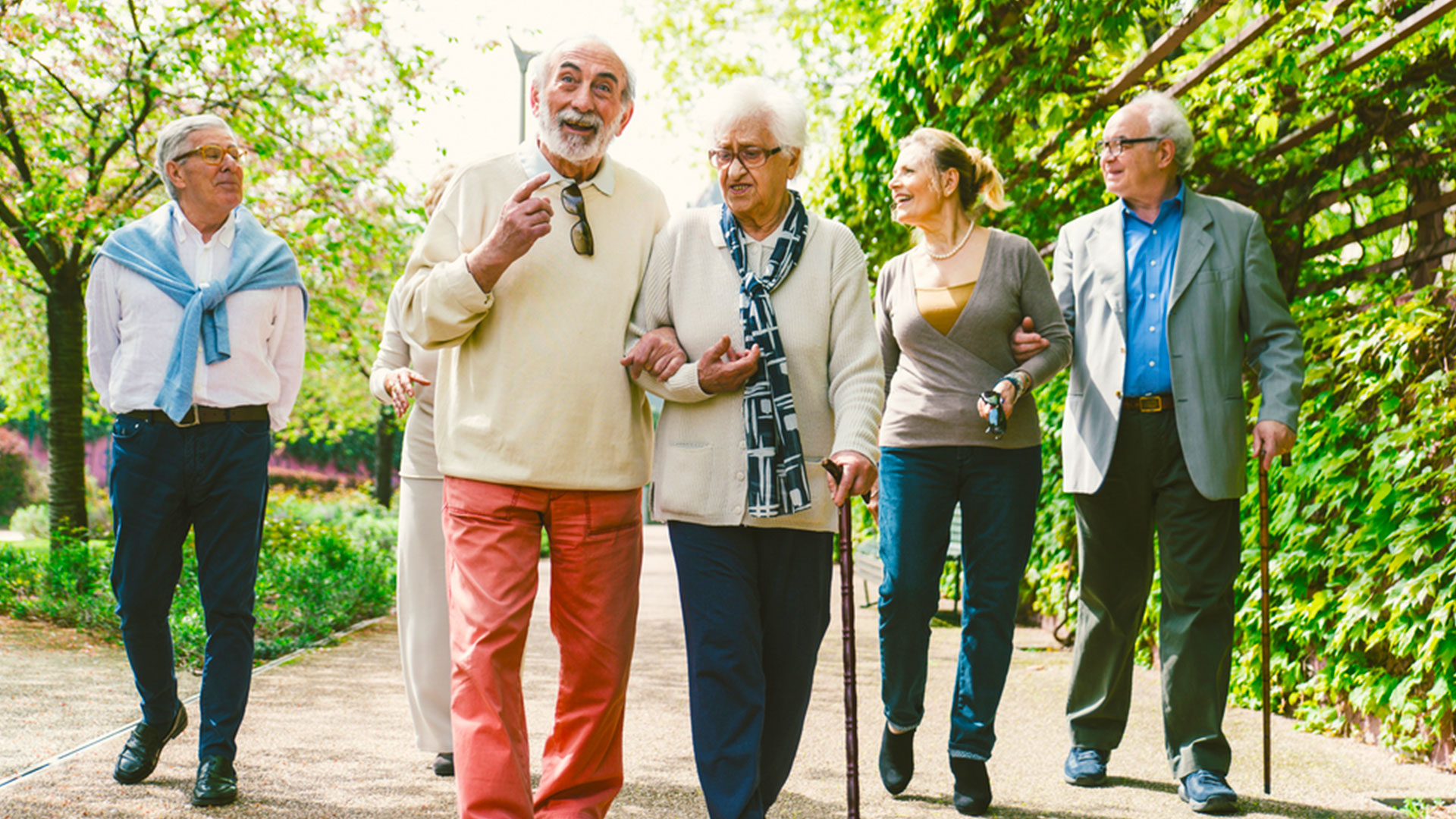 Senior care facility with family